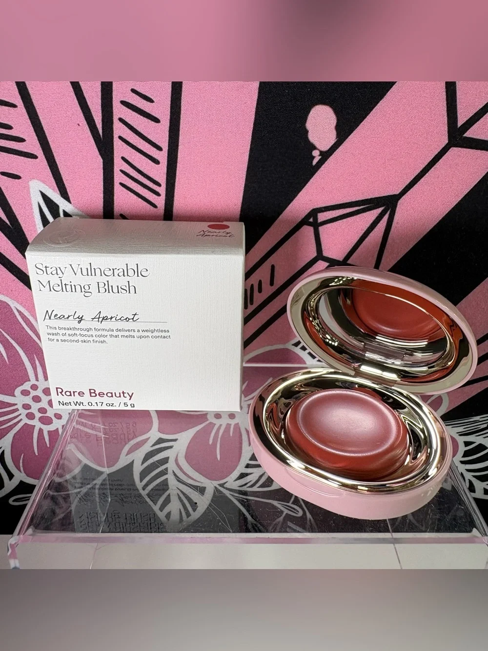 Rare Beauty “Nearly Apricot” Stay Vulnerable Melting Blush 5g Full Size